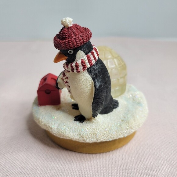 Vintage Our America Penguin Candle Topper for Yankee Candle Winter igloo B3-14 - Picture 5 of 9